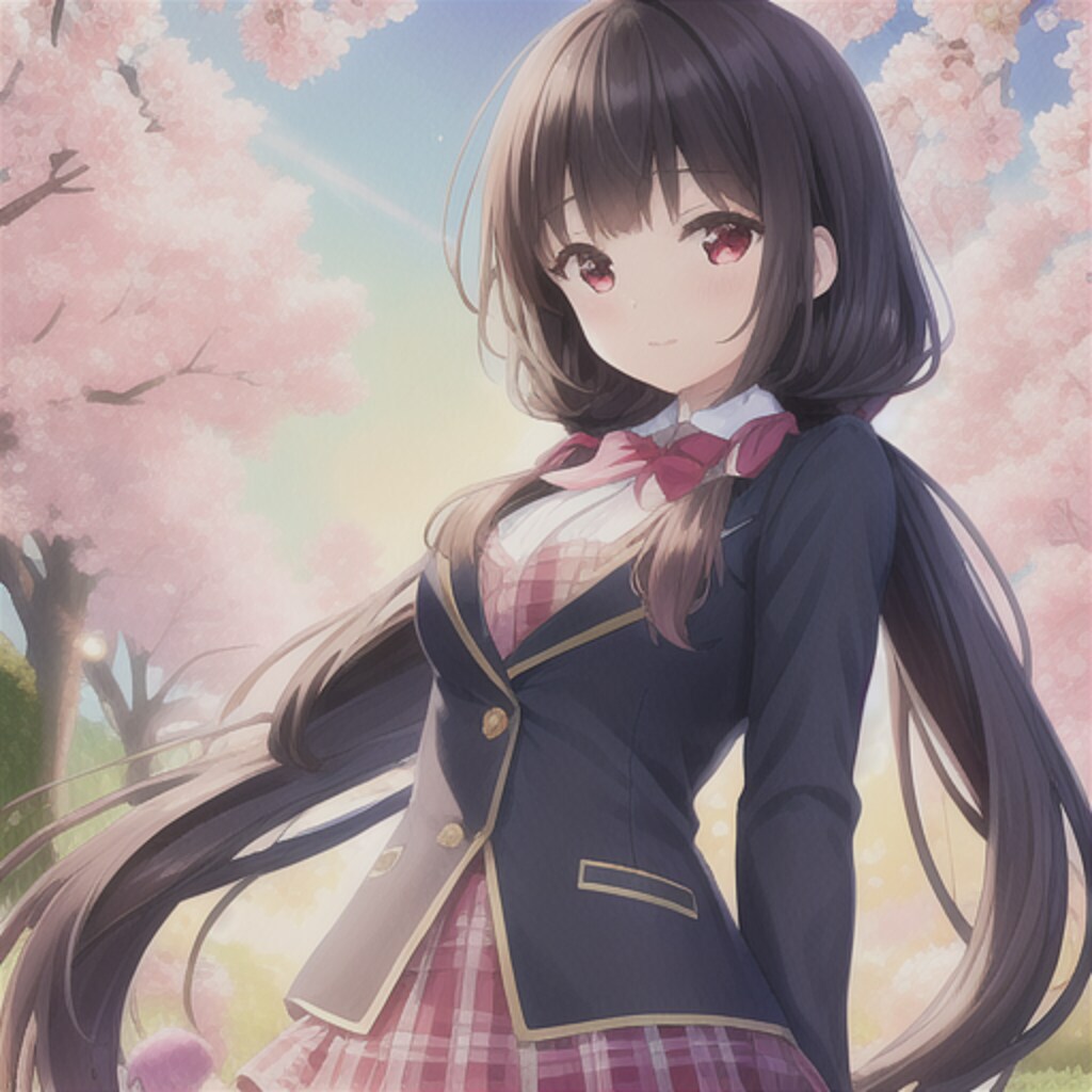 桜の木の下