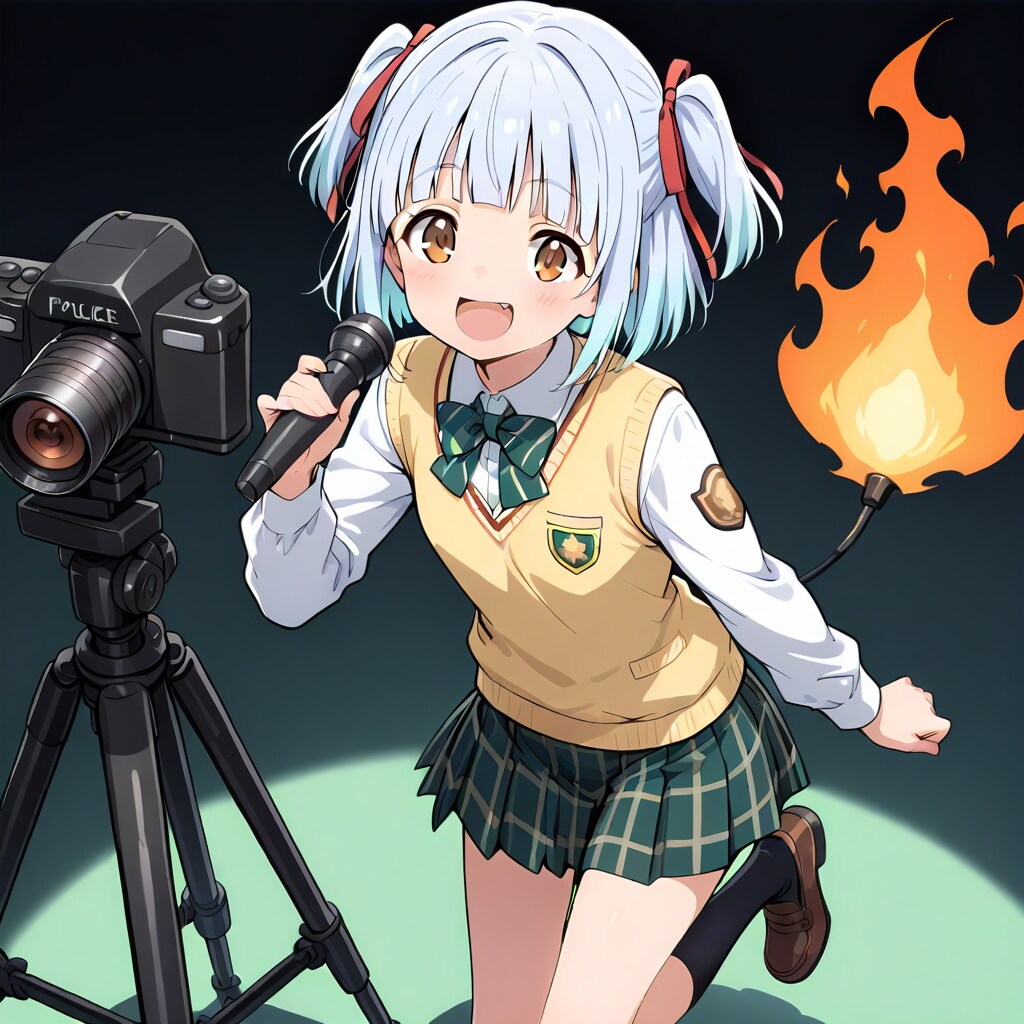 マイクを持つ里保ちゃん