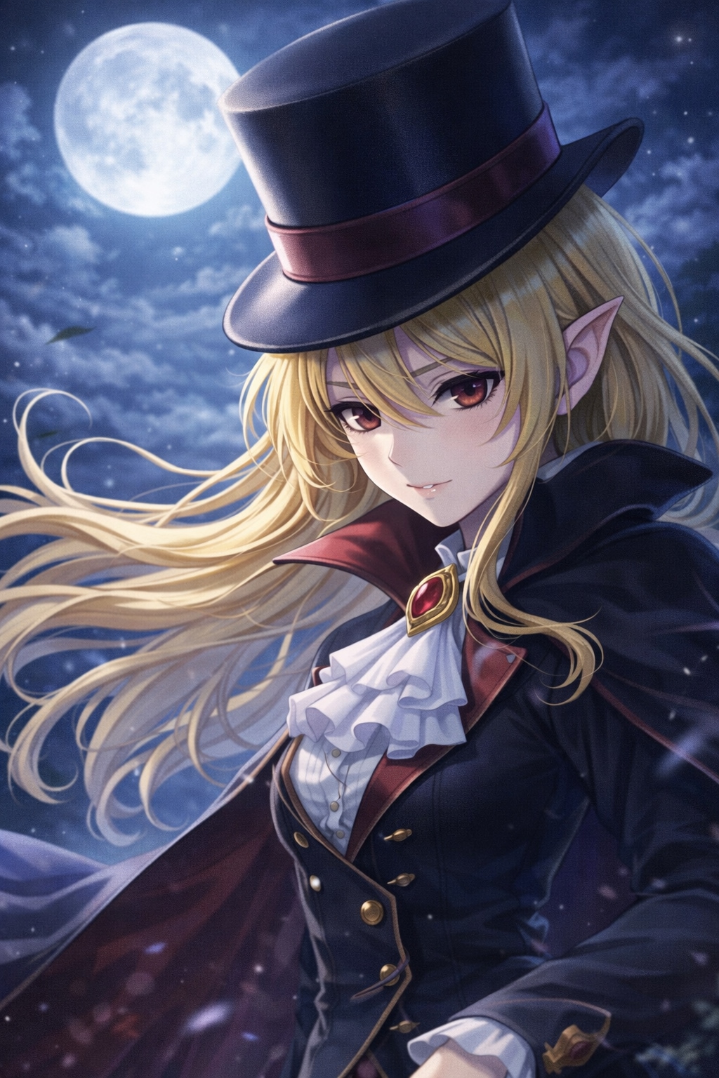 月下散歩の吸血姫 | の人気AIイラスト・グラビア