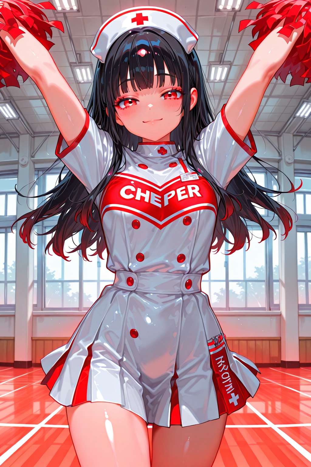 仕事の後はチアの練習