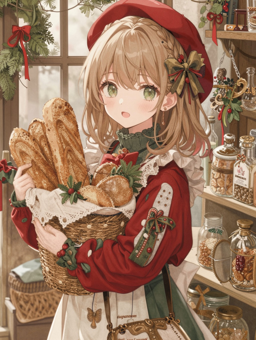 焼きたてパンをどうぞ