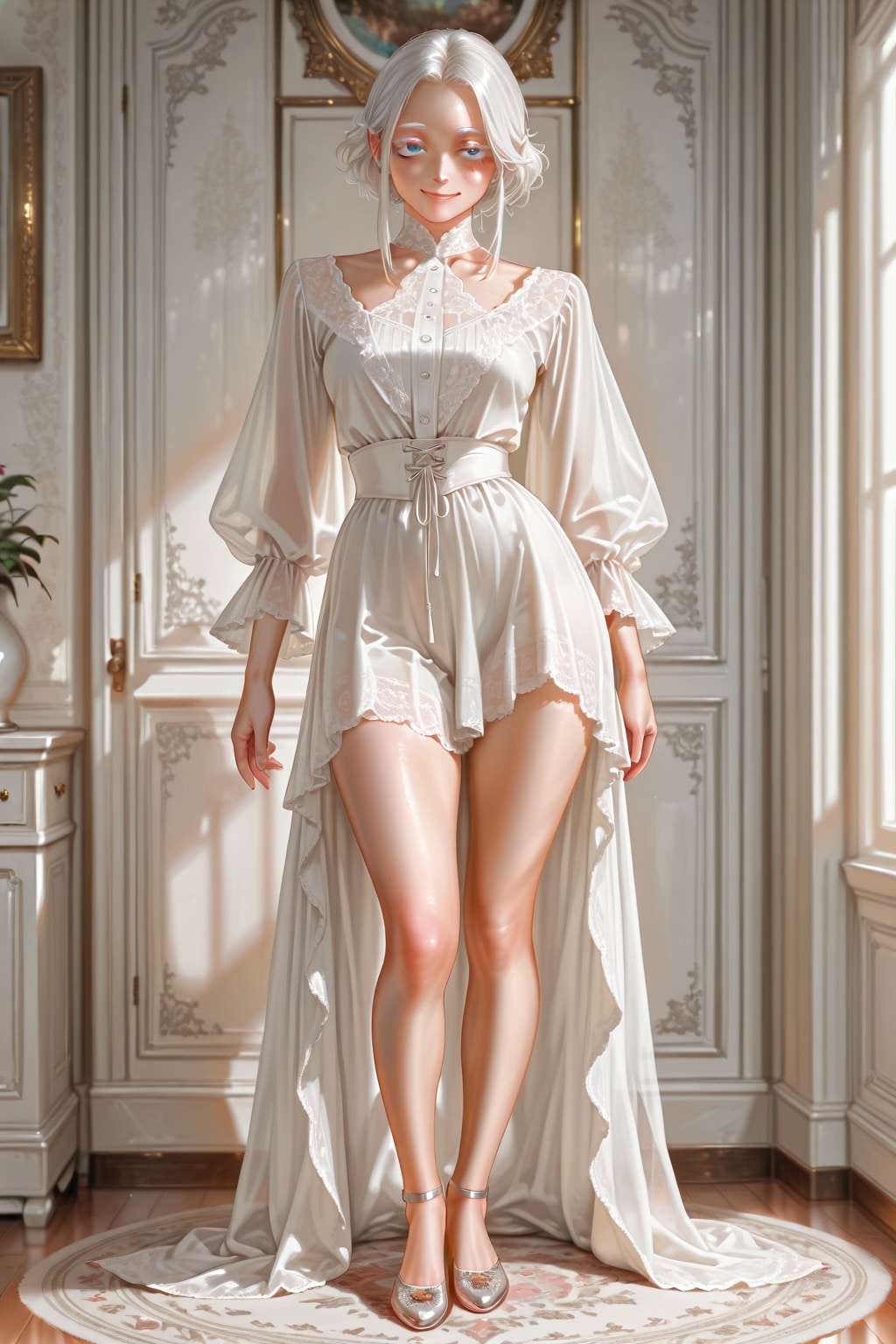 「シルバー」を「白色」に変えても、これで２１歳の美女。呆れる