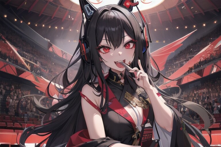 大都会岡山のコンサートホールに現れた『赫の魔女・吸血鬼・葉村ラヴィアン』