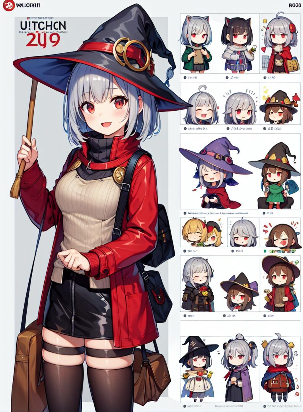 きのこの魔女の設定画