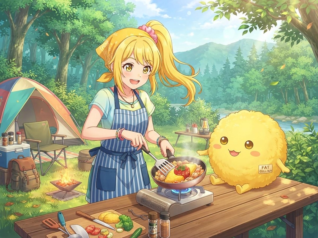 黄ぽにちゃんのキャンプ
