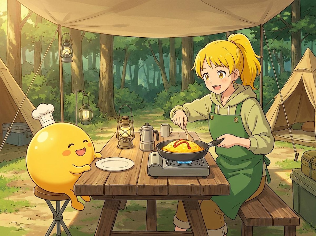 黄ぽにちゃんのキャンプ