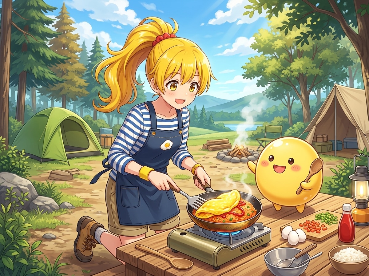 黄ぽにちゃんのキャンプ