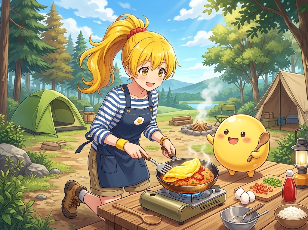 黄ぽにちゃんのキャンプ