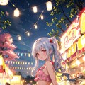 夜桜デート 2枚目