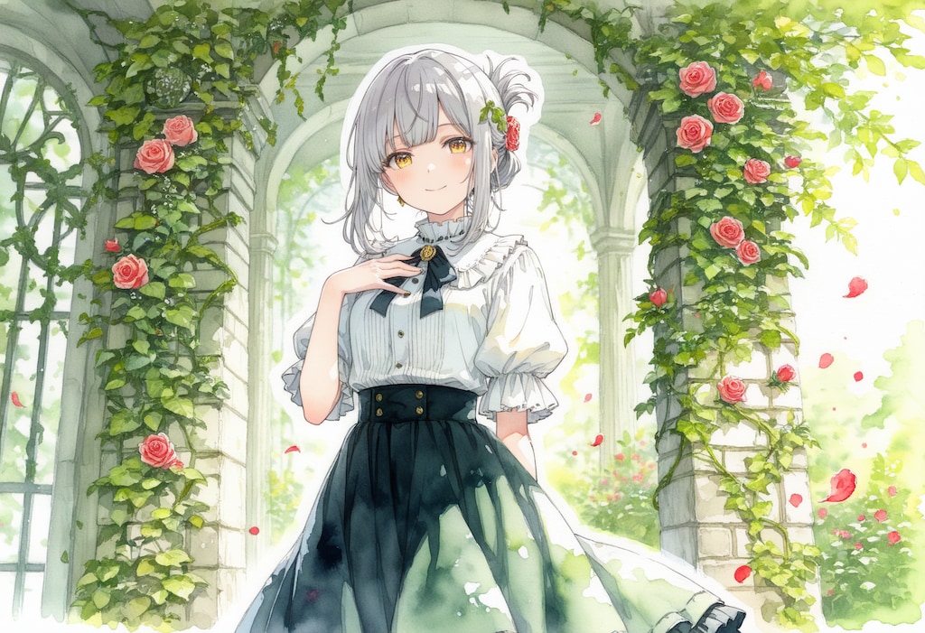 看板娘　flowers