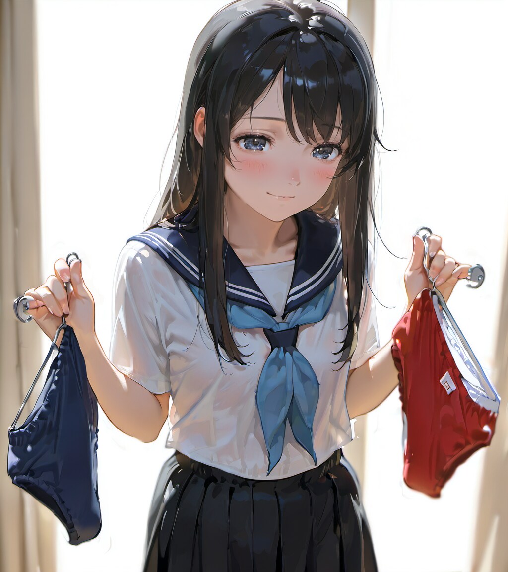 落としたのは紺のブルマですか　赤のブルマですか