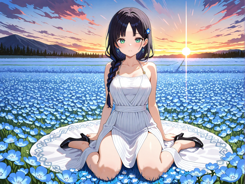 ネモフィラとこよみちゃん