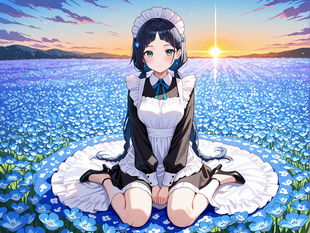 ネモフィラとこよみちゃん