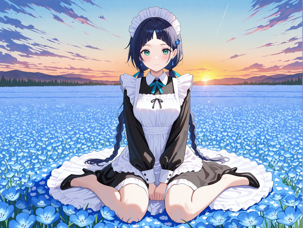 ネモフィラとこよみちゃん