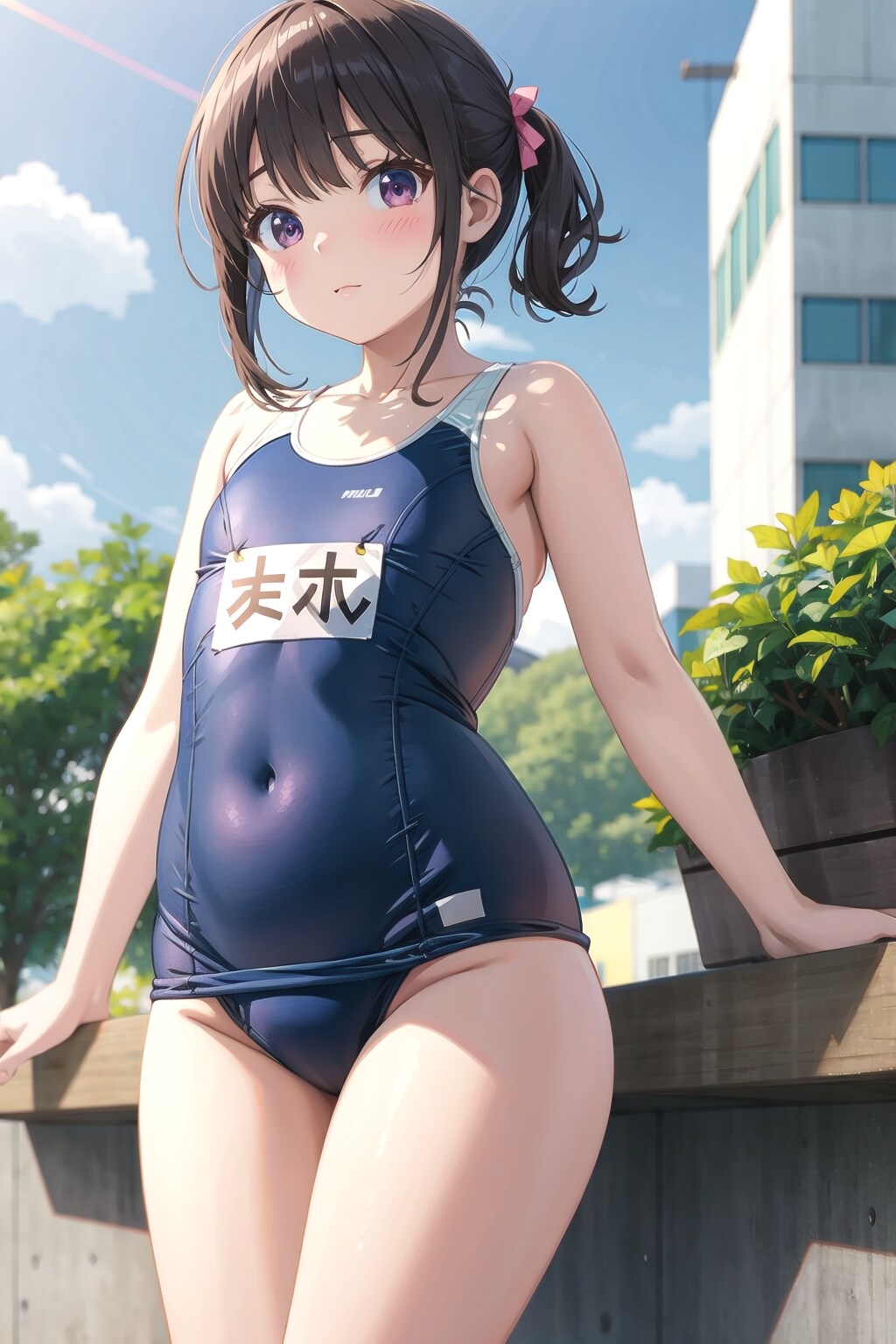 スクール水着-むっちり女子-