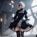 AIコスプレ：2B（Nier Automata） 4枚目