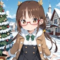 眼鏡っ娘とクリスマス 2枚目