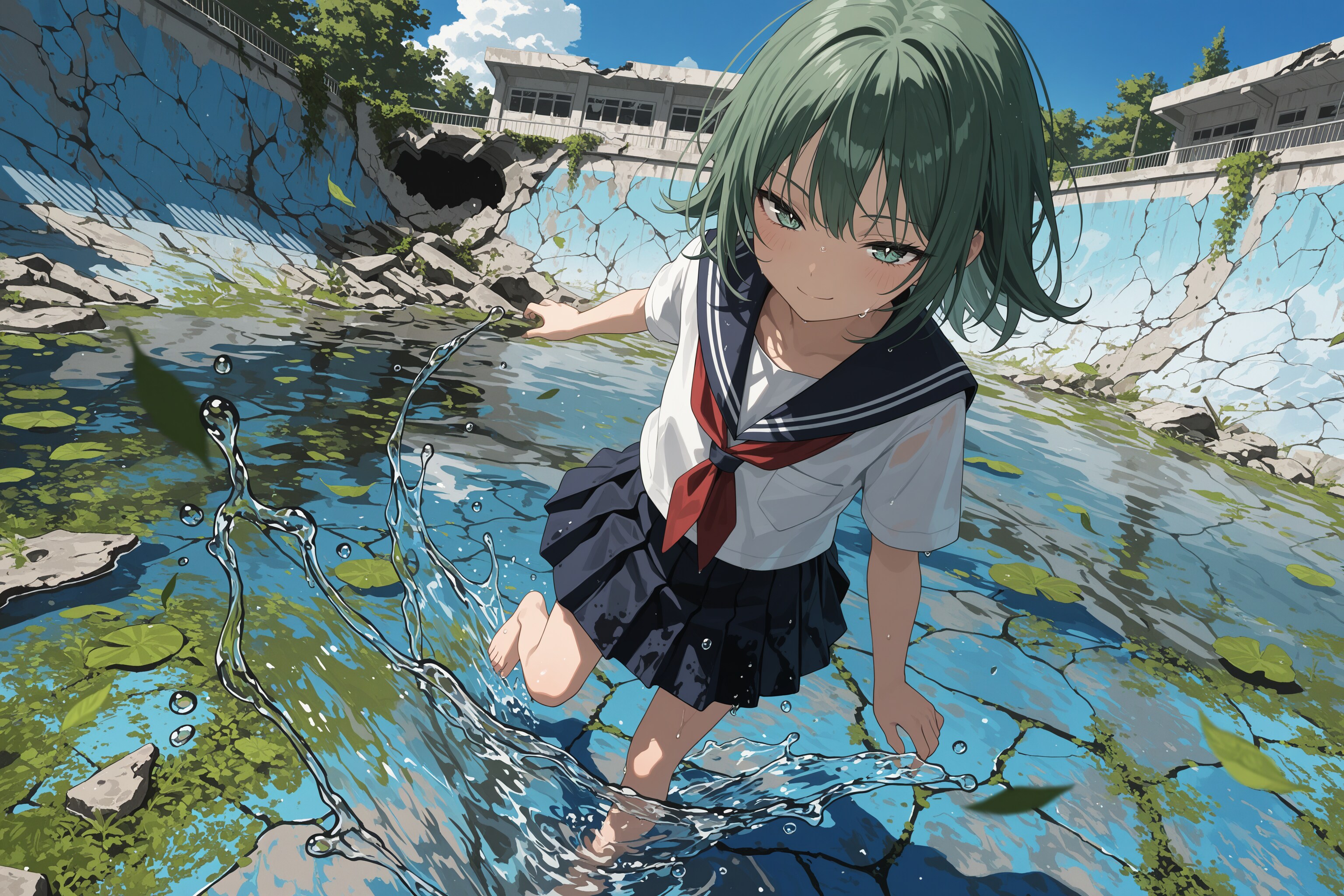 水遊び | の人気AIイラスト・グラビア