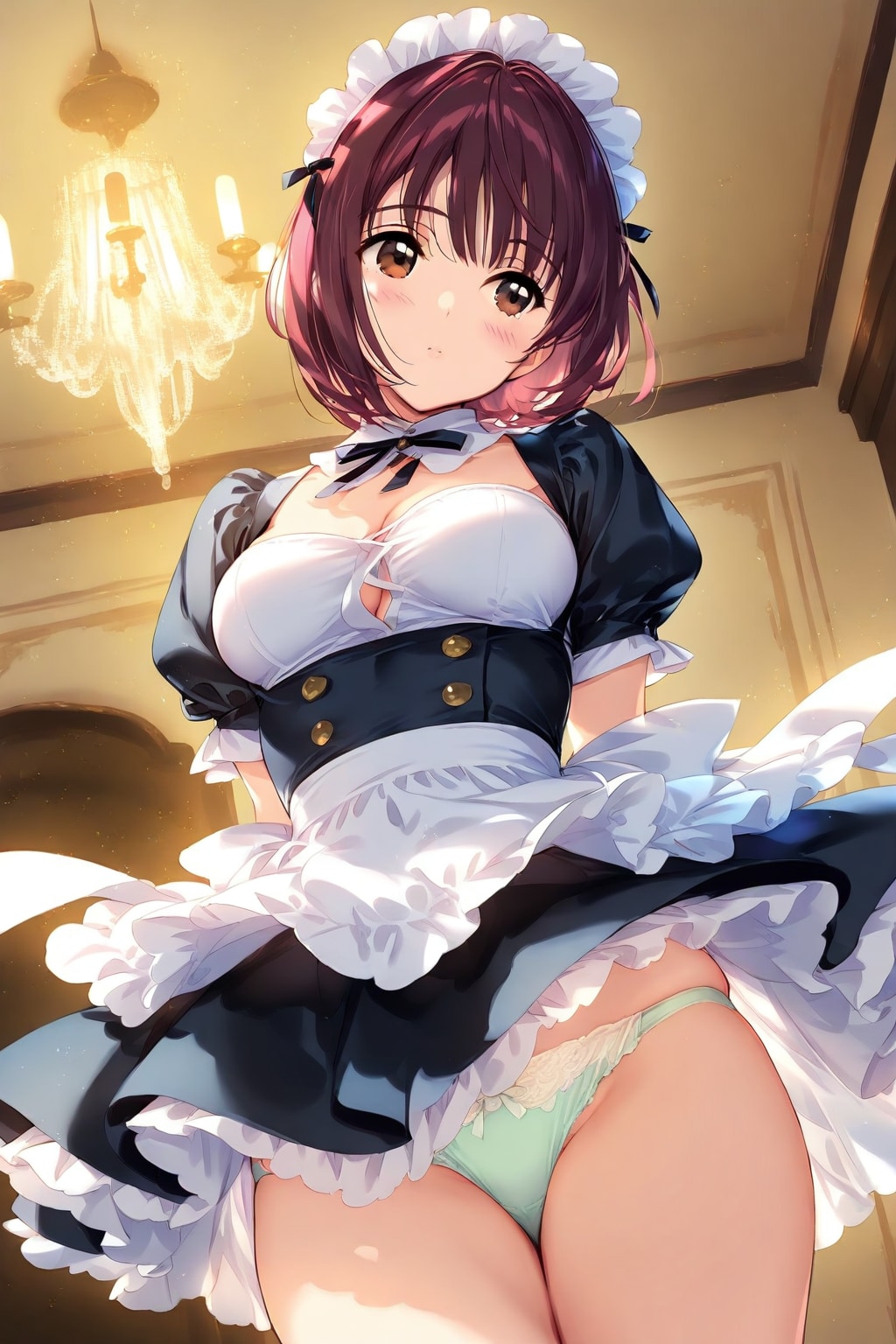 メイドのパンチラ