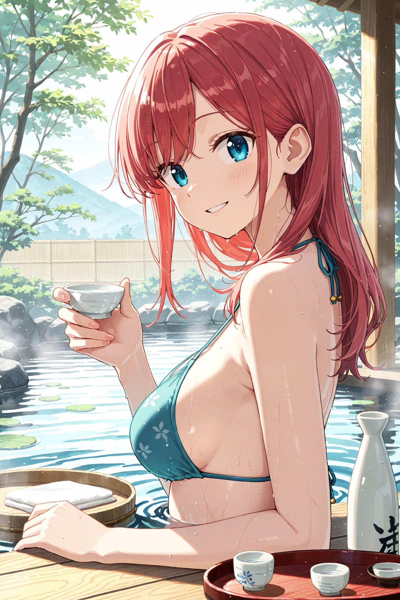 温泉で女の子と日本酒・全年齢版 Z806