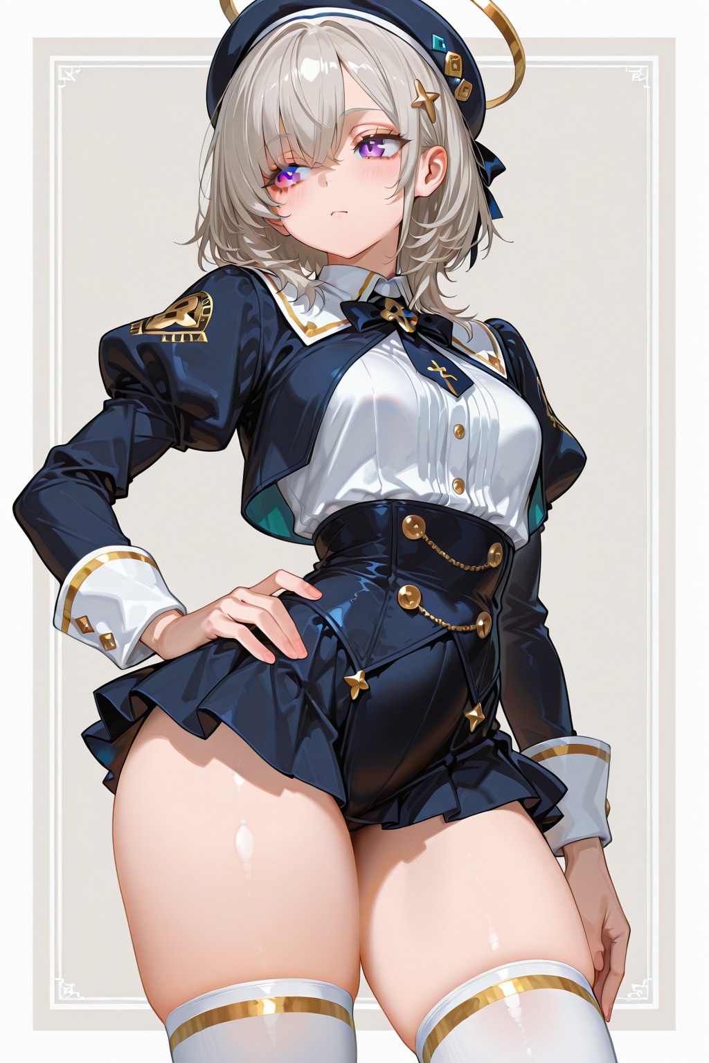 靴下とスカートの間には | の人気AIイラスト・グラビア