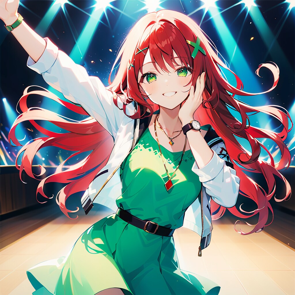 声援に応える子