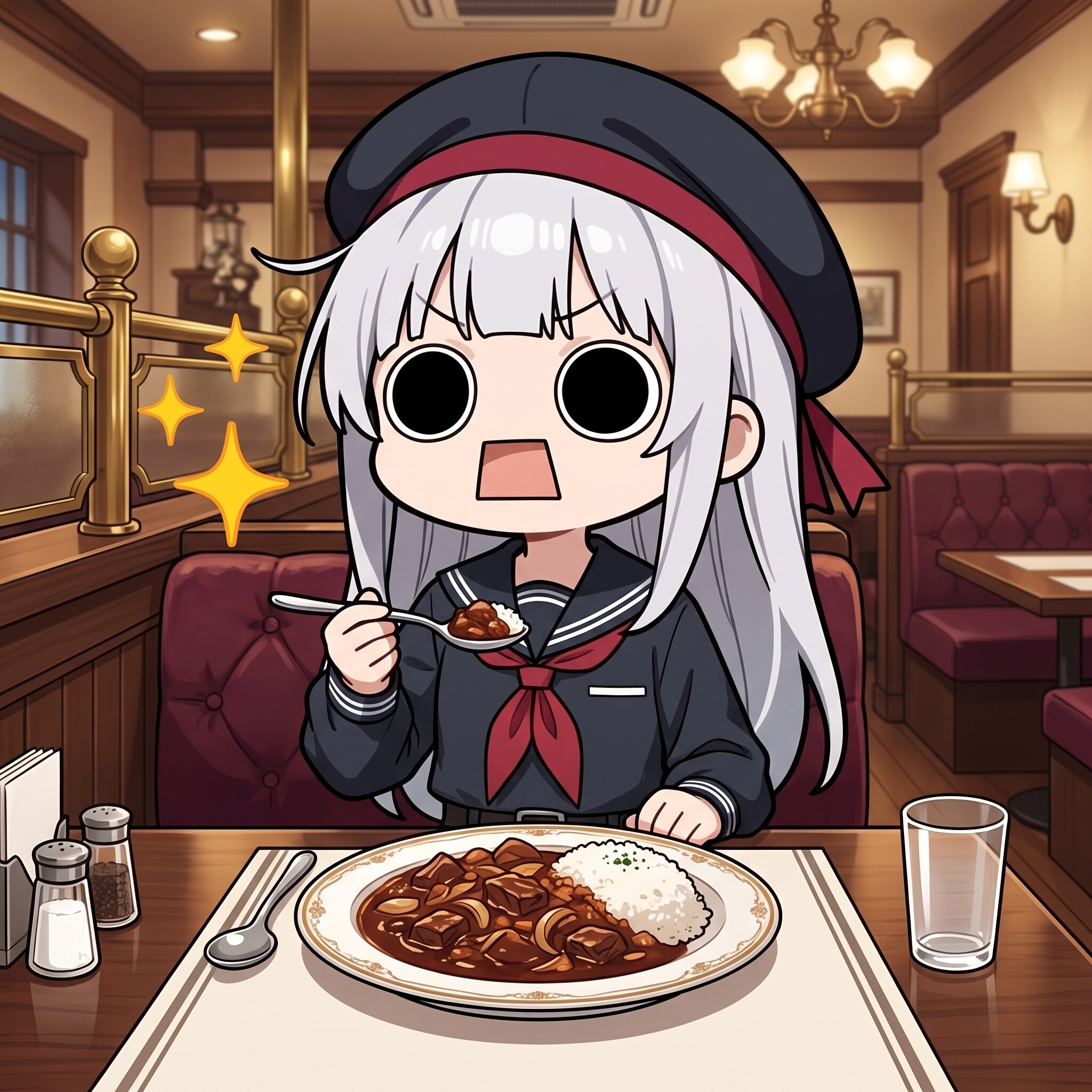 ハヤシライスを頂くえらいこっちゃ嬢 | の人気AIイラスト・グラビア