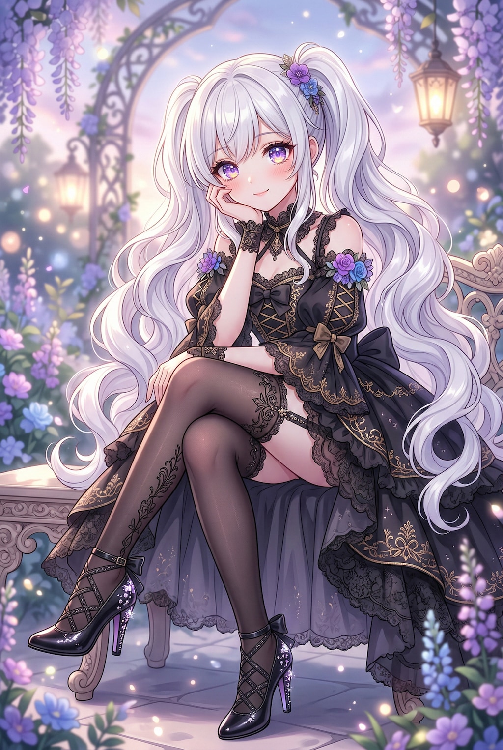 優雅なロココ様式の少女