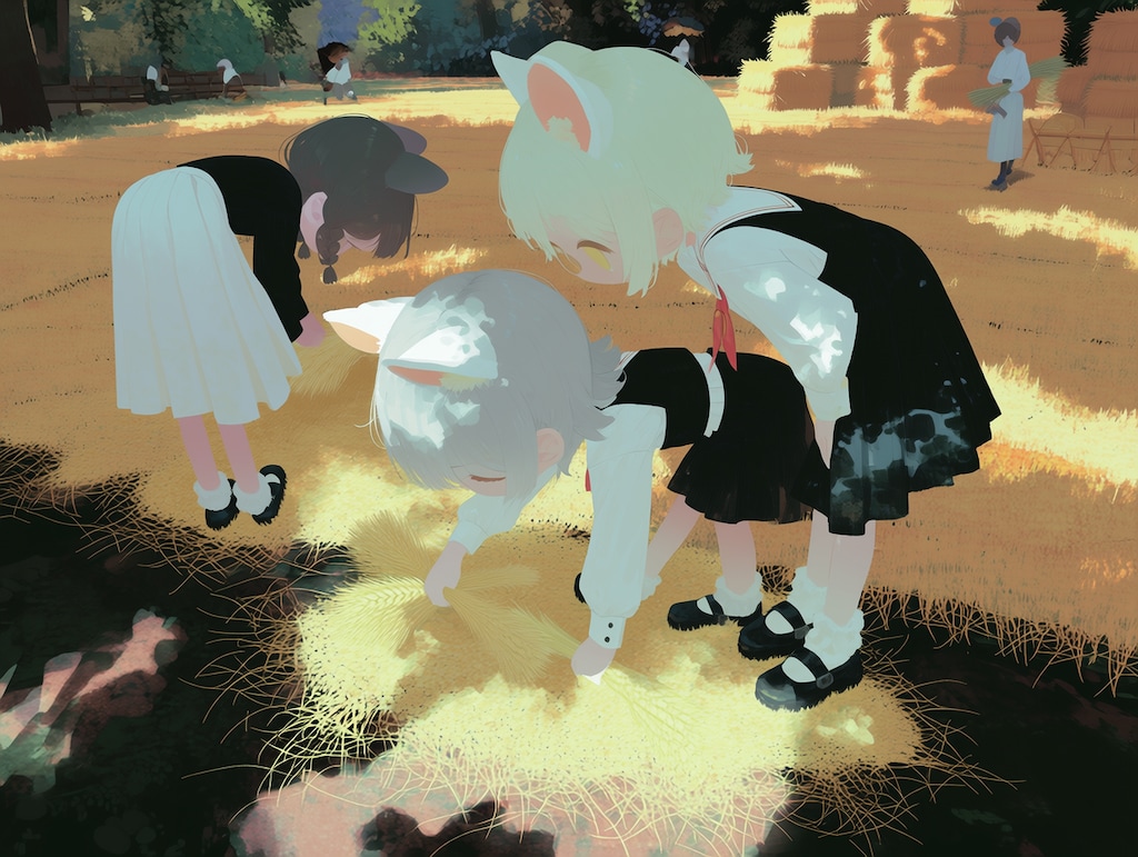 リメイクねず耳絵画
