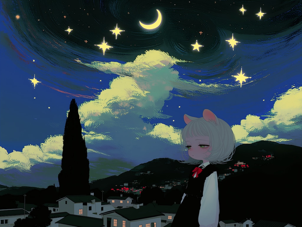 リメイクねず耳絵画