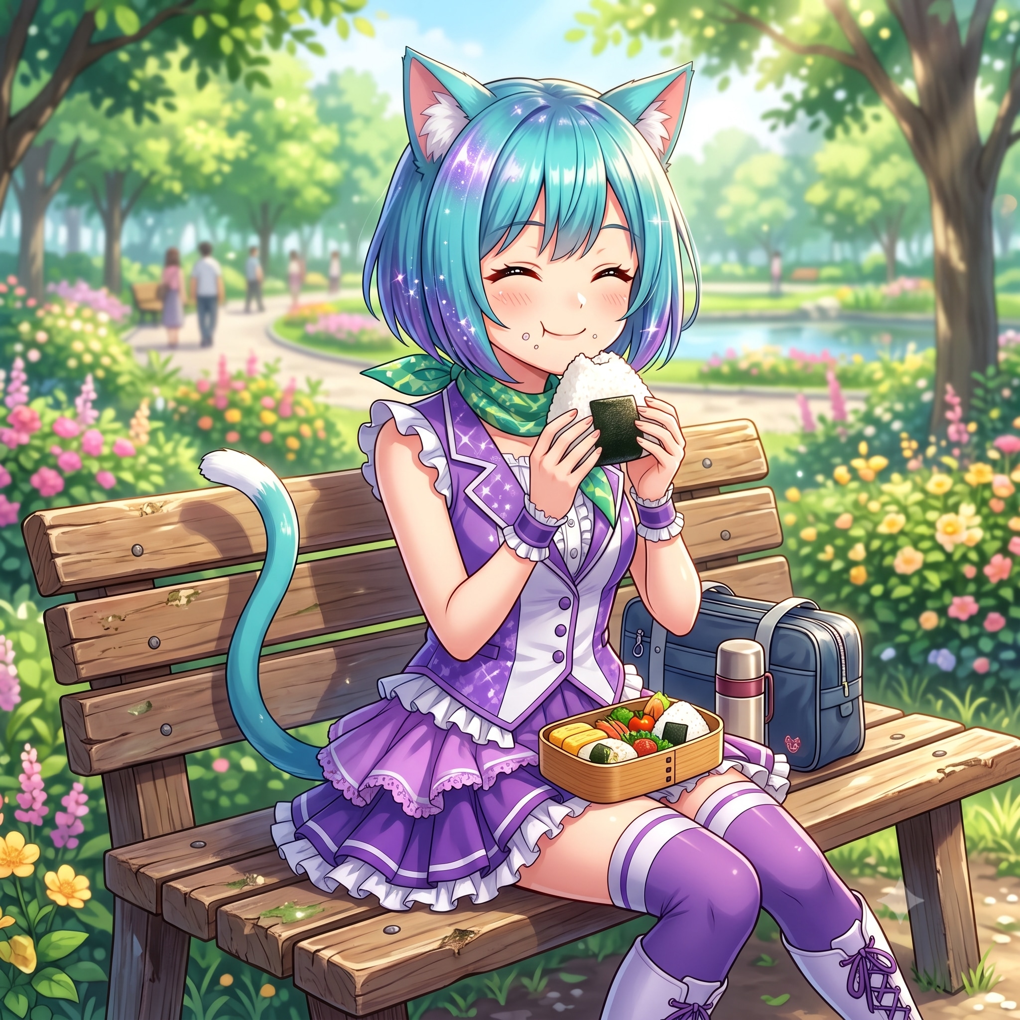 今日のお昼はおにぎりです🍙 | の人気AIイラスト・グラビア