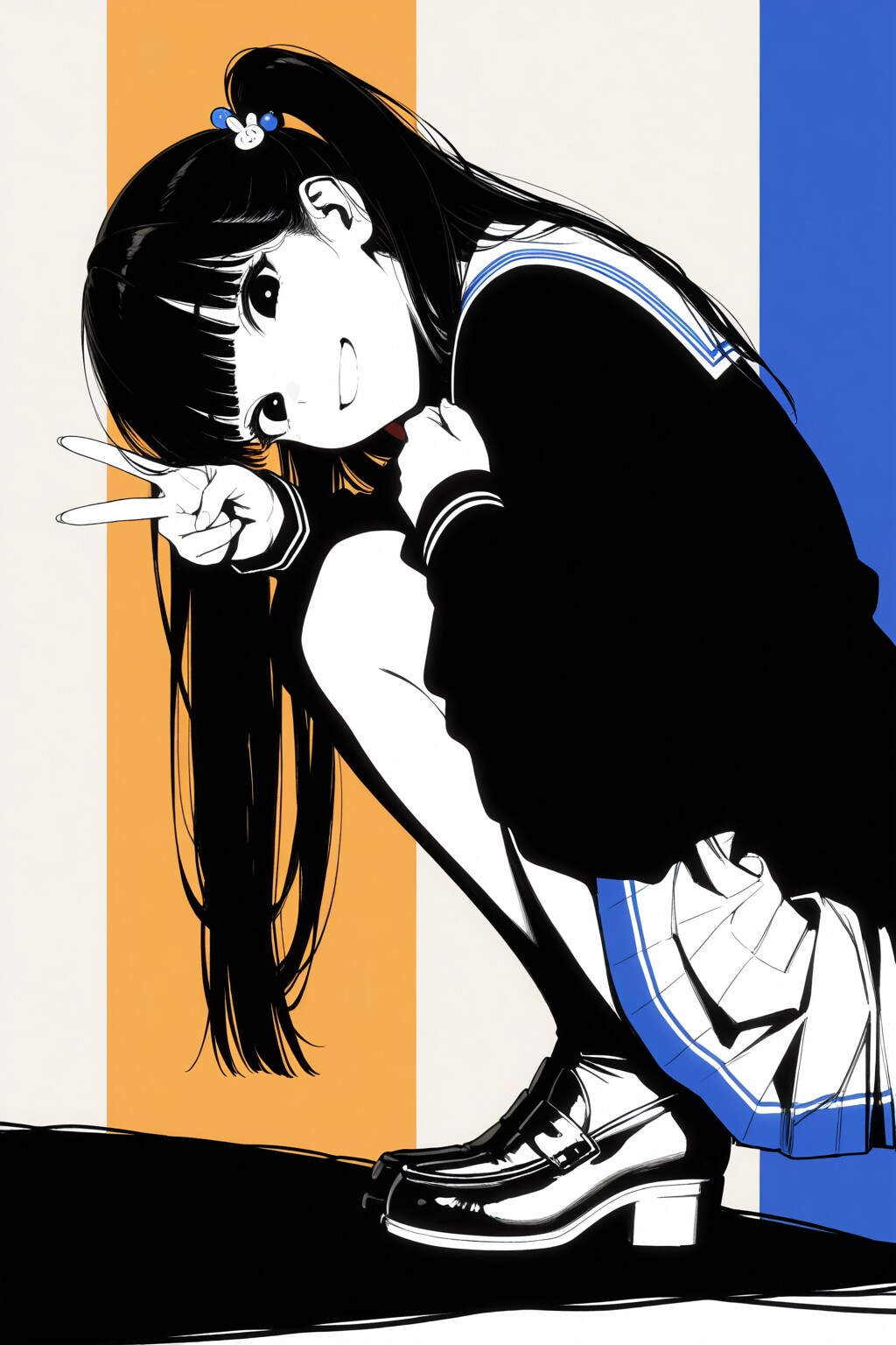 シンプルツインテール