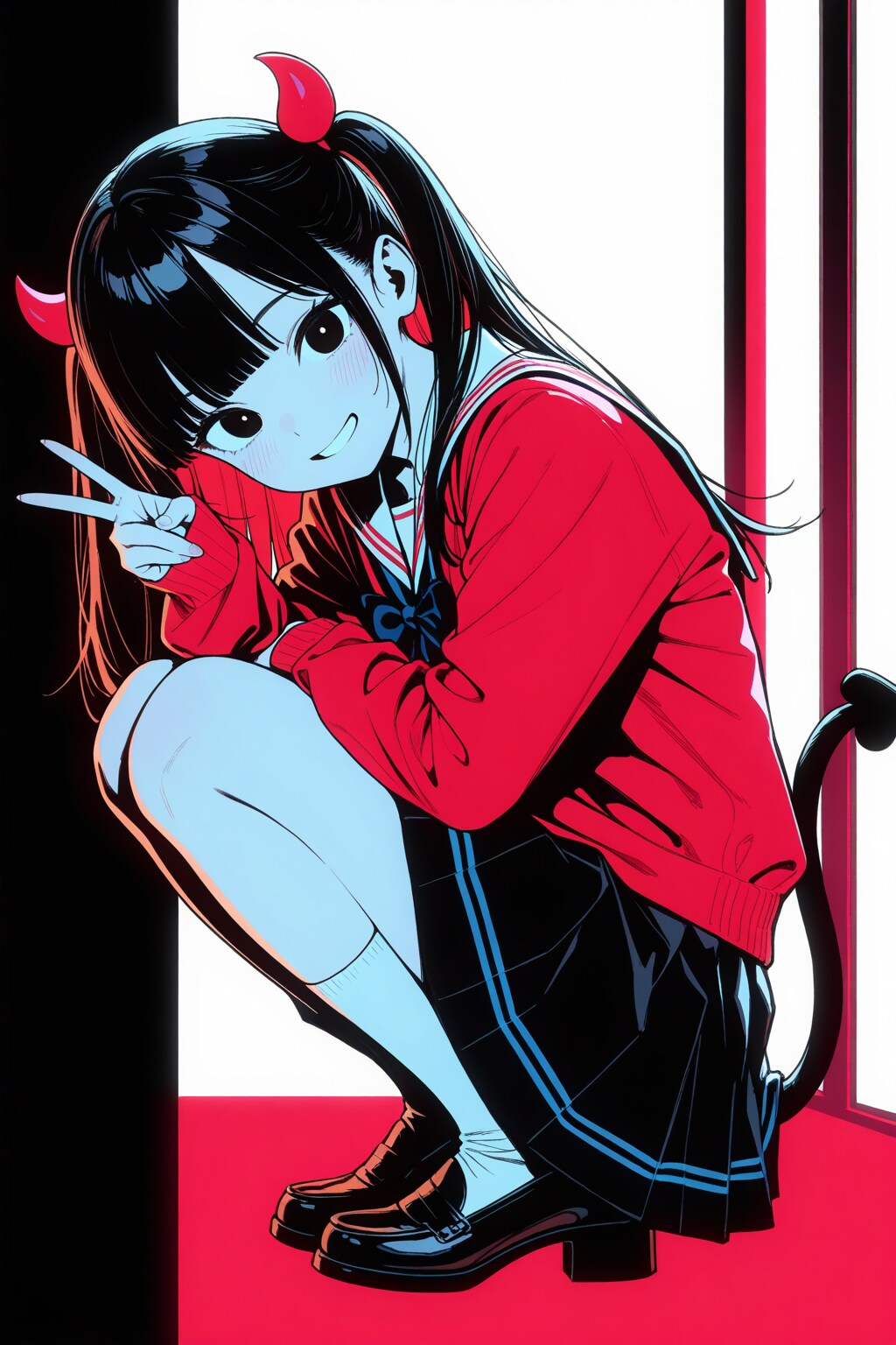 シンプルツインテール