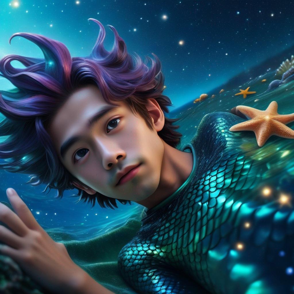 濁った海