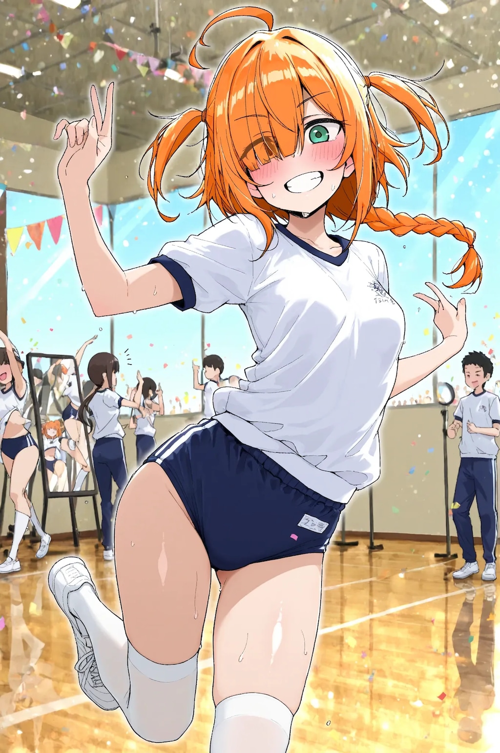体育祭の目隠れちゃん☆