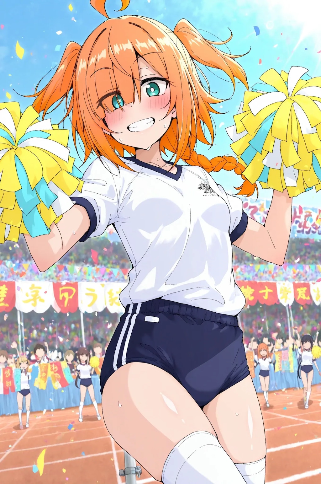 体育祭の目隠れちゃん☆