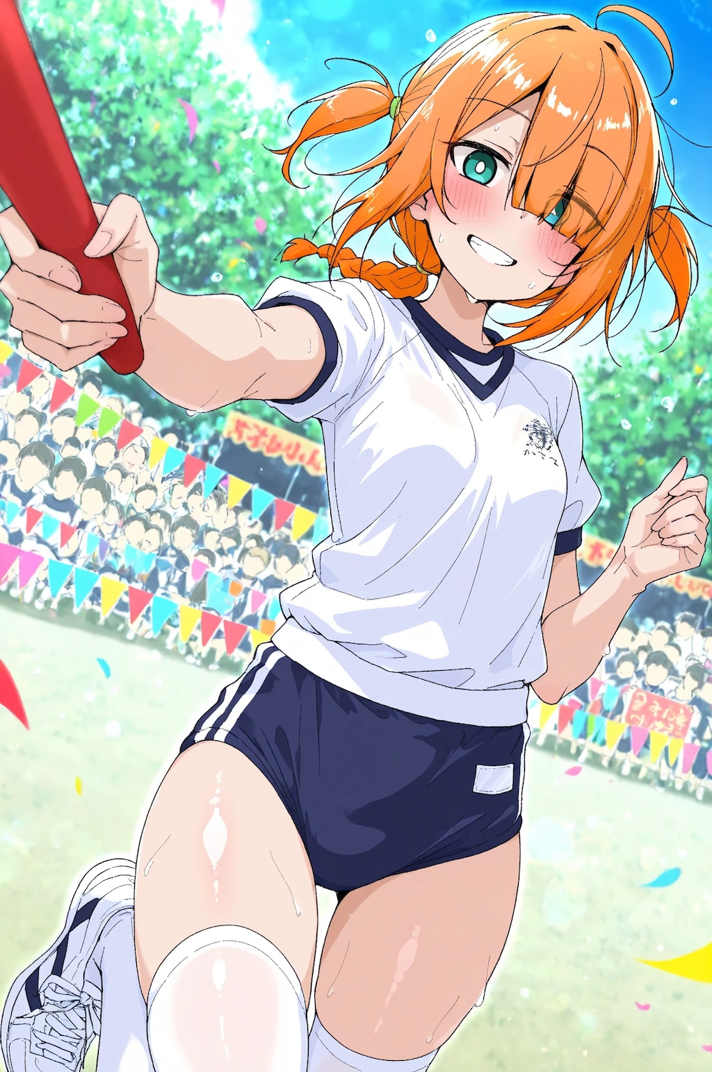 体育祭の目隠れちゃん☆
