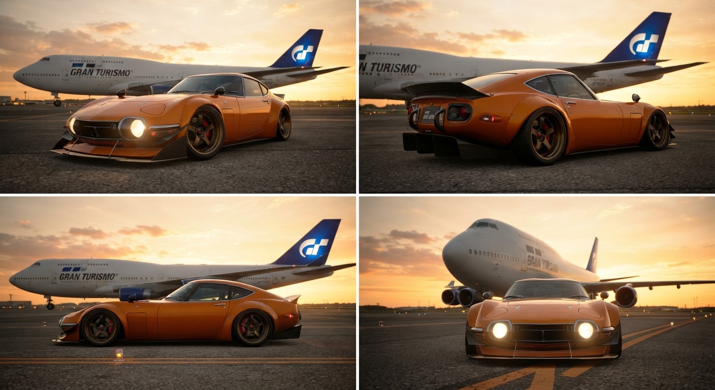 ボーイング747と2000GT | の人気AIイラスト・グラビア