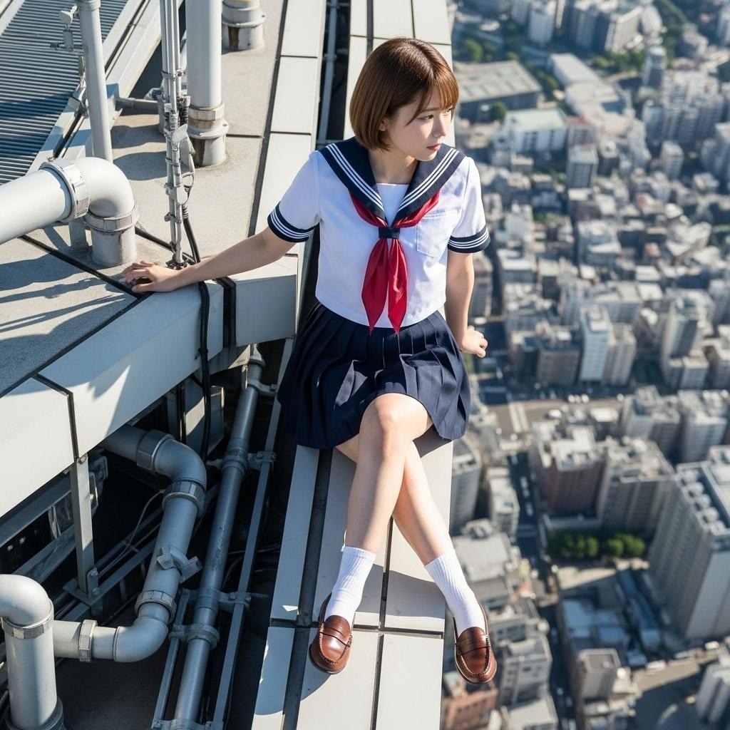 都会を見下ろして