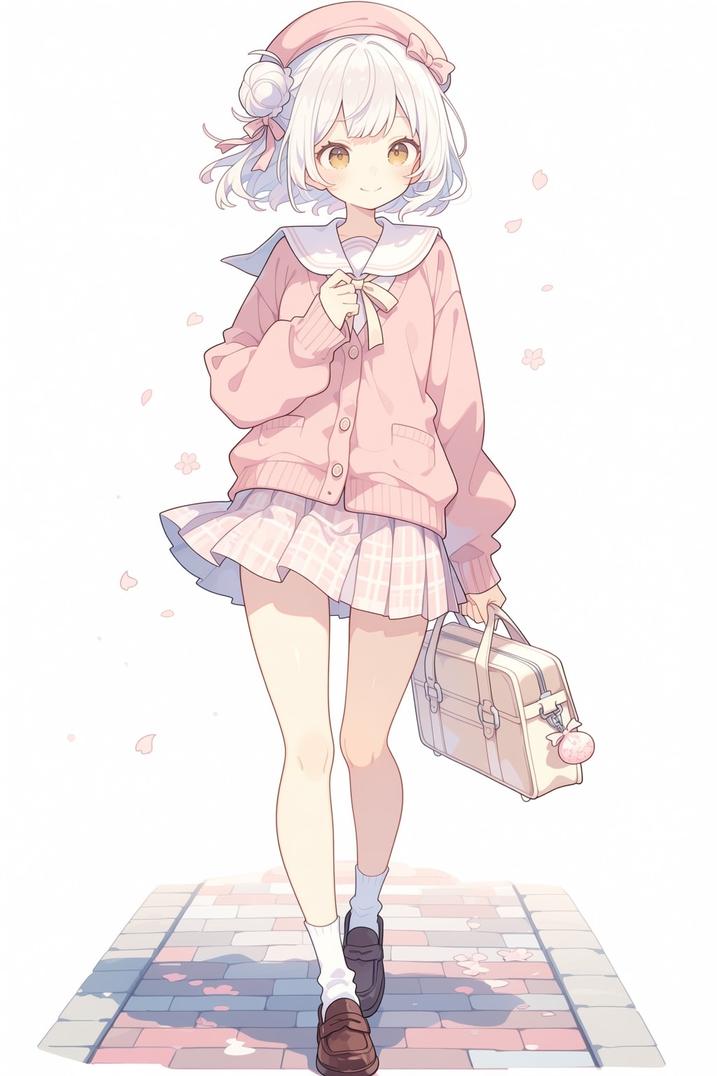 ピンクの制服
