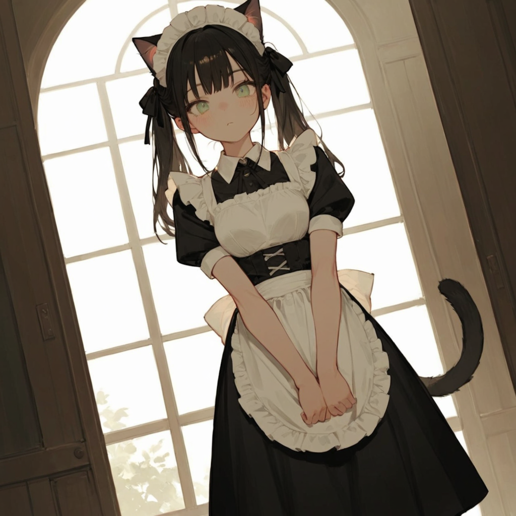 猫耳メイドさん