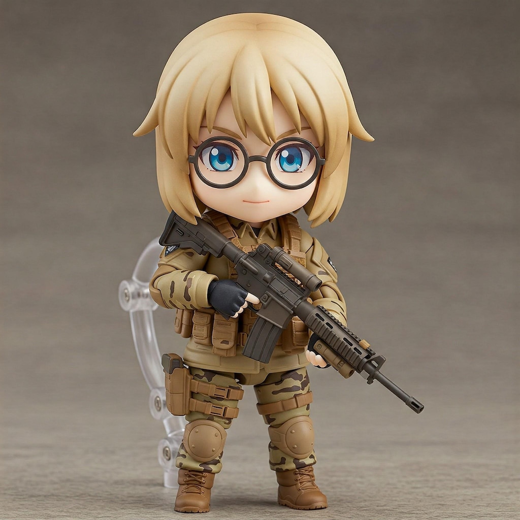 ねんどろいどおかっぱさん(戦闘服ver.)