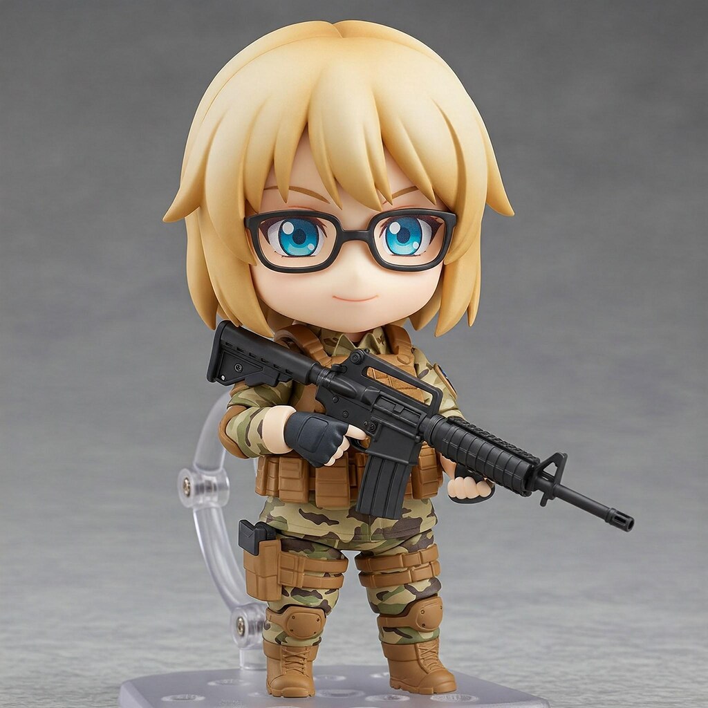 ねんどろいどおかっぱさん(戦闘服ver.)