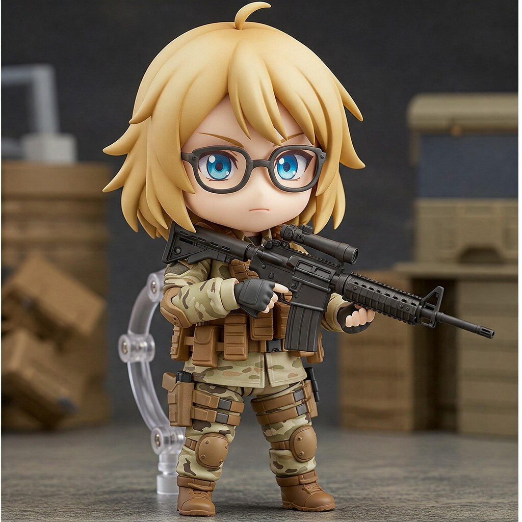 ねんどろいどおかっぱさん(戦闘服ver.)