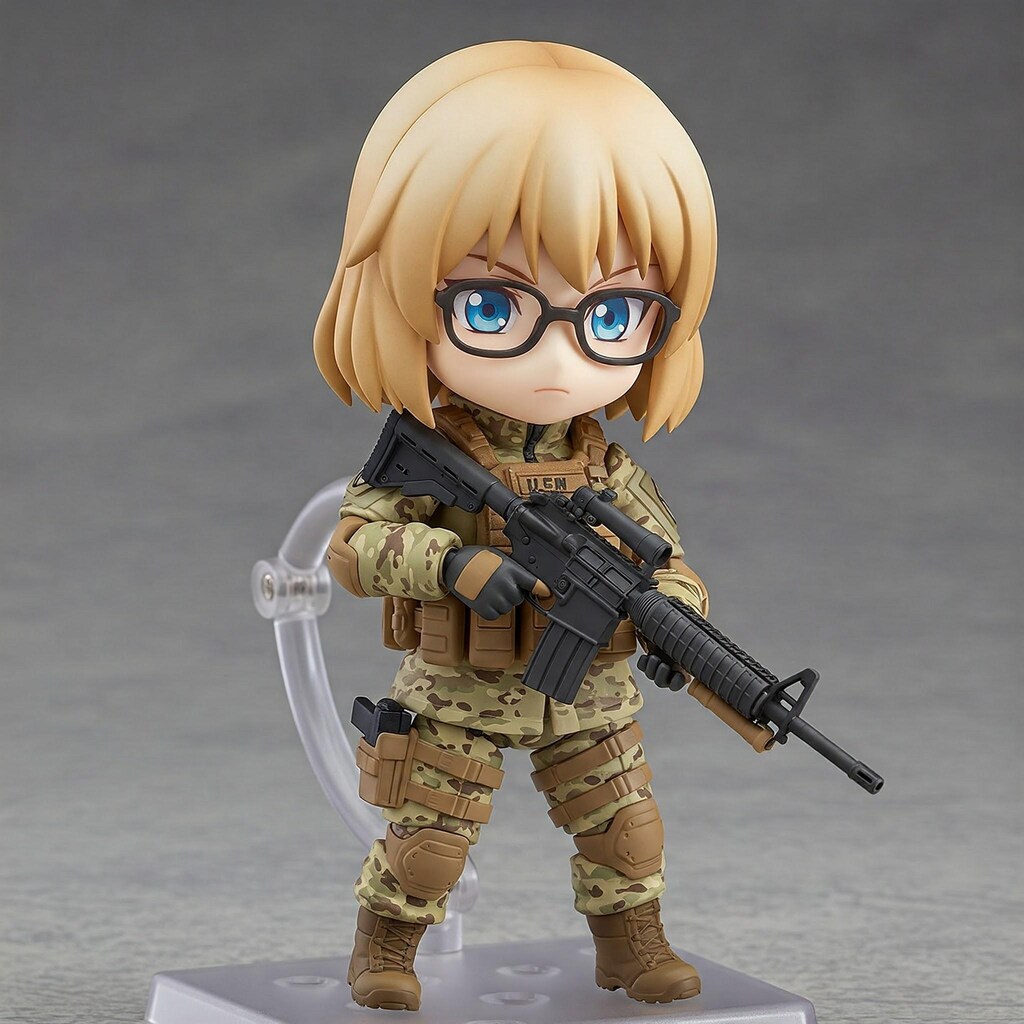 ねんどろいどおかっぱさん(戦闘服ver.)