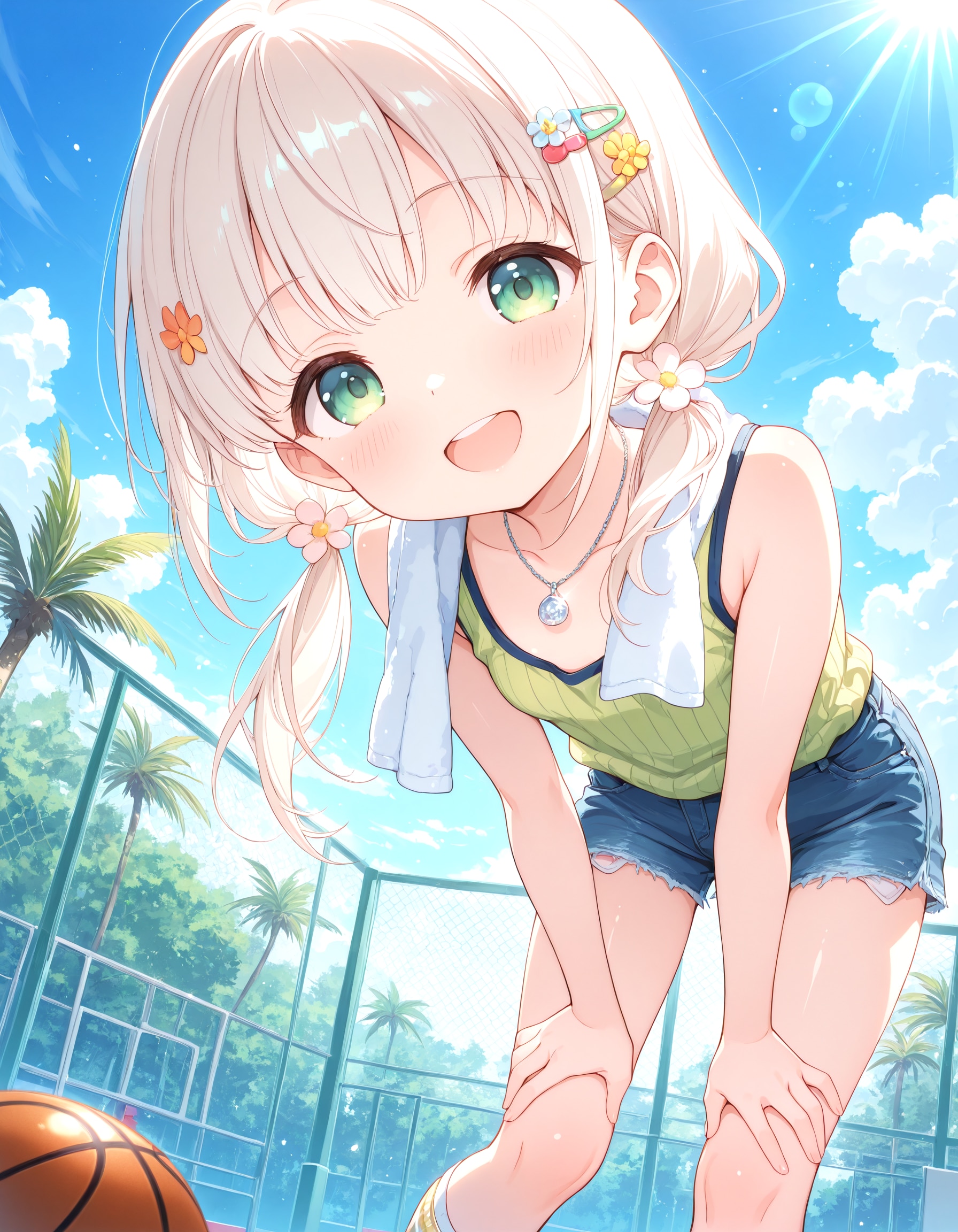 汗と太陽とバスケットボール