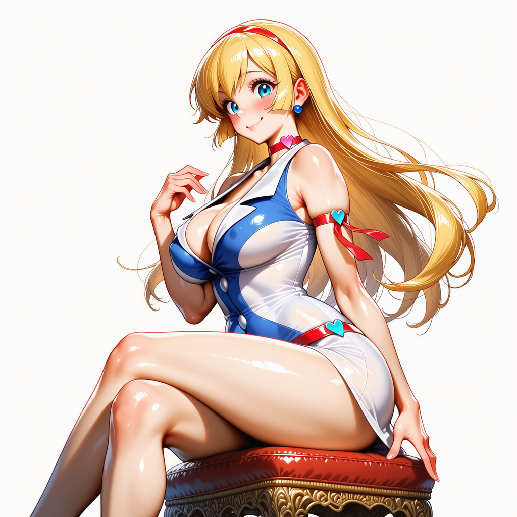 愛するハニーさんが椅子に座っていますの