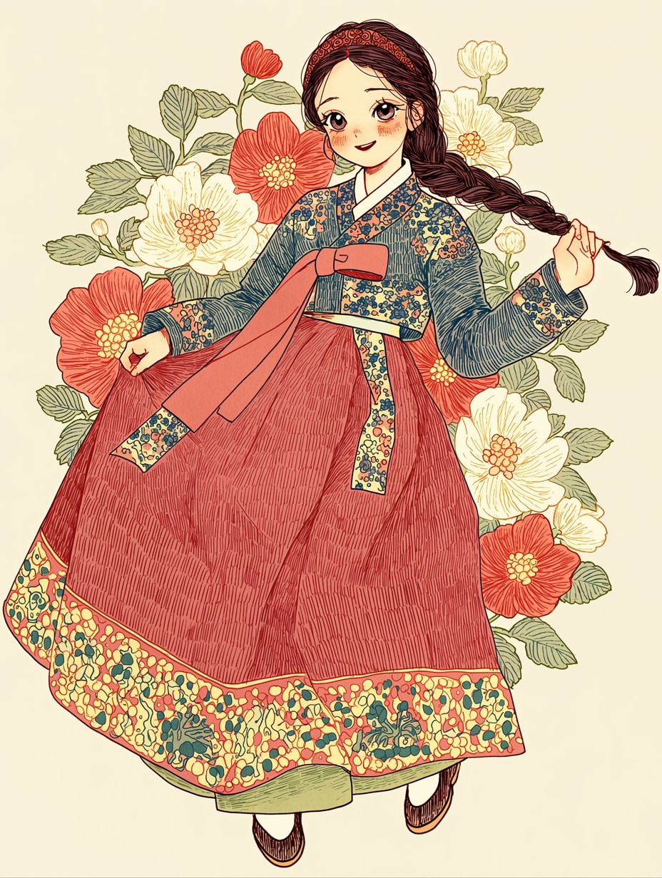 韓服ちゃん | の人気AIイラスト・グラビア