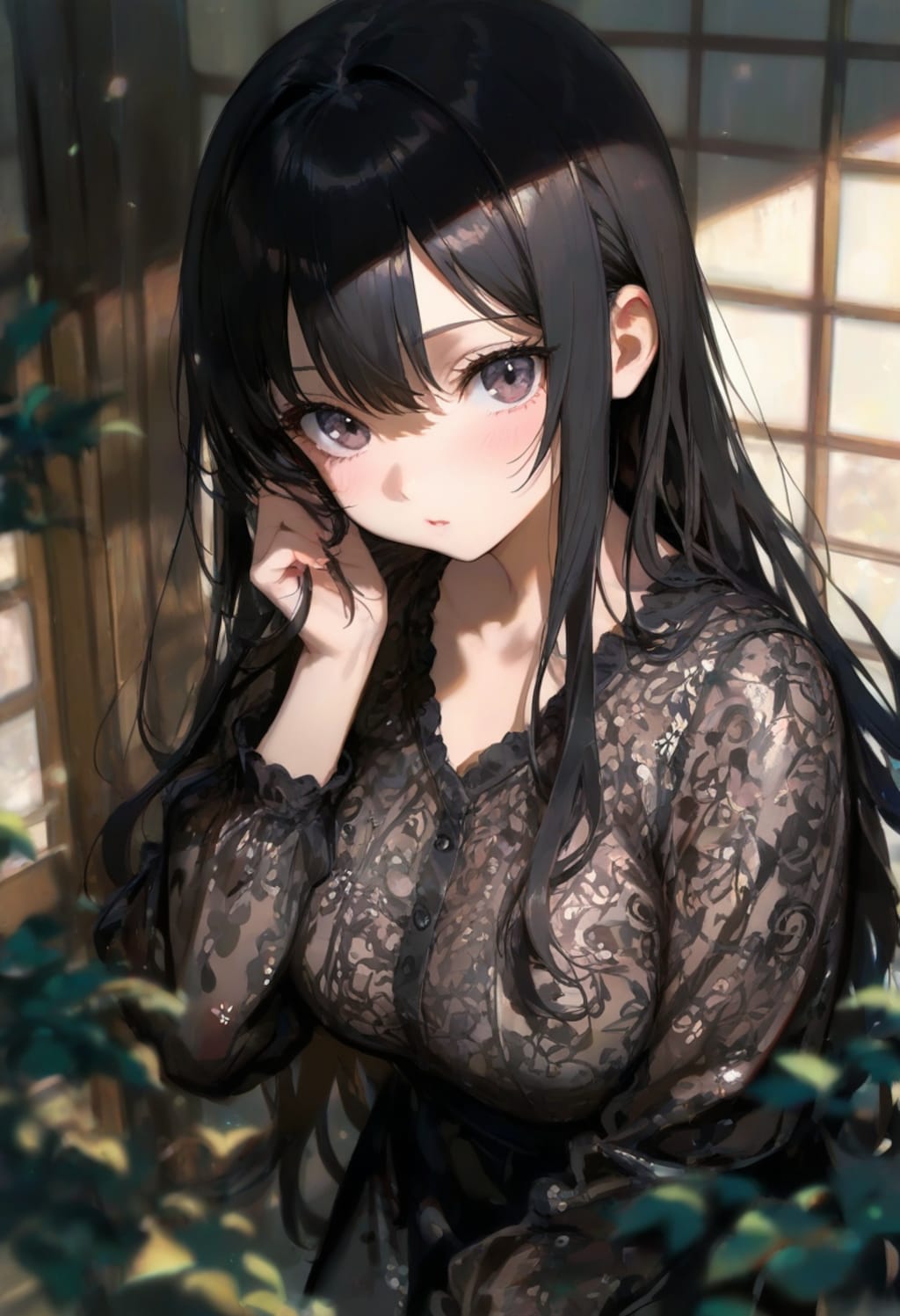 黒髪の美少女(128)