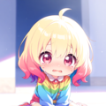 ちび過ぎるカラフルな少女 2枚目